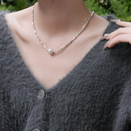 Silver Shijia Pearl Necklace