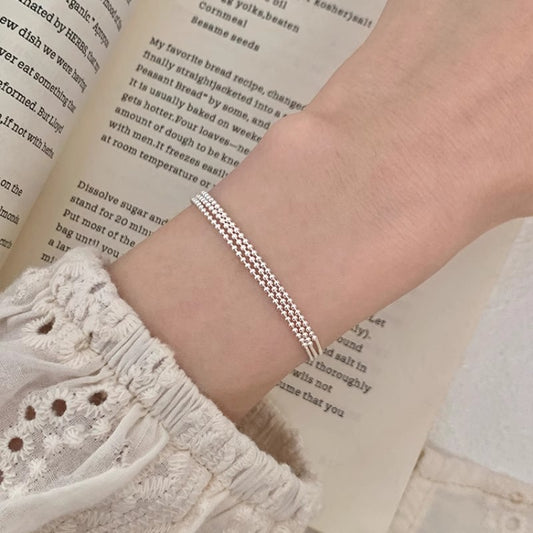 Multi-layered bead bracelet