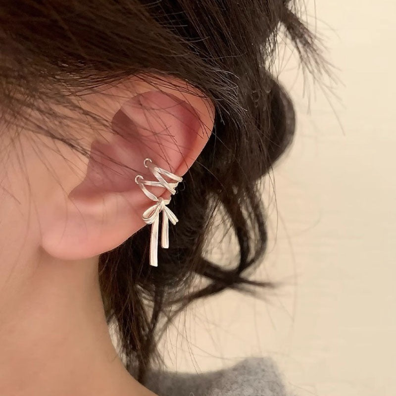 Ballet bow earrings