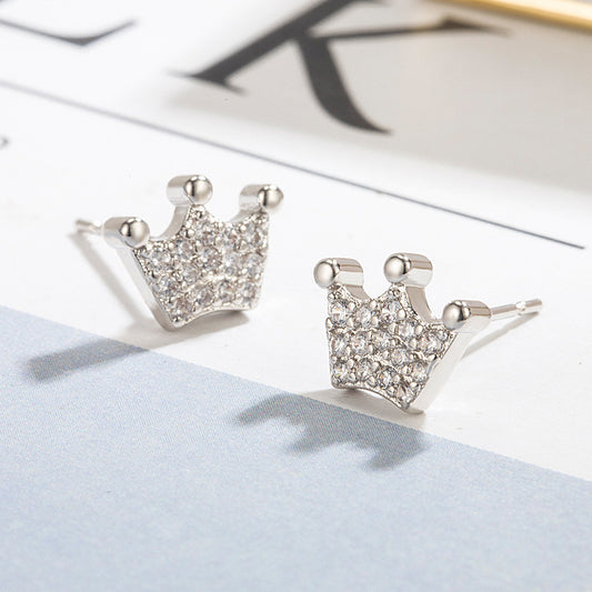 Crown shape vintage earrings
