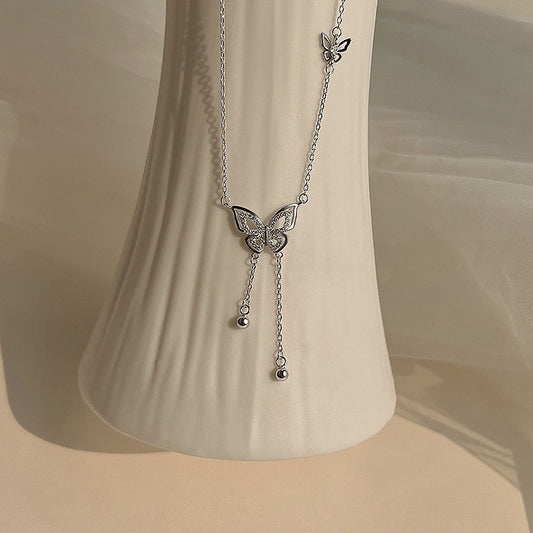 Butterfly Tassel Necklace