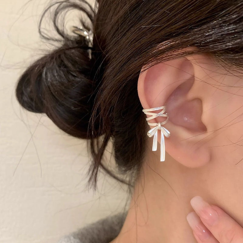Ballet bow earrings
