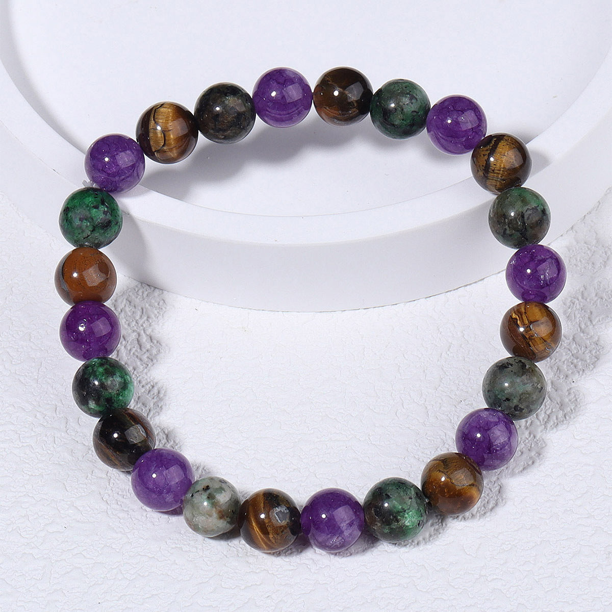 Natural stone beaded bracelet