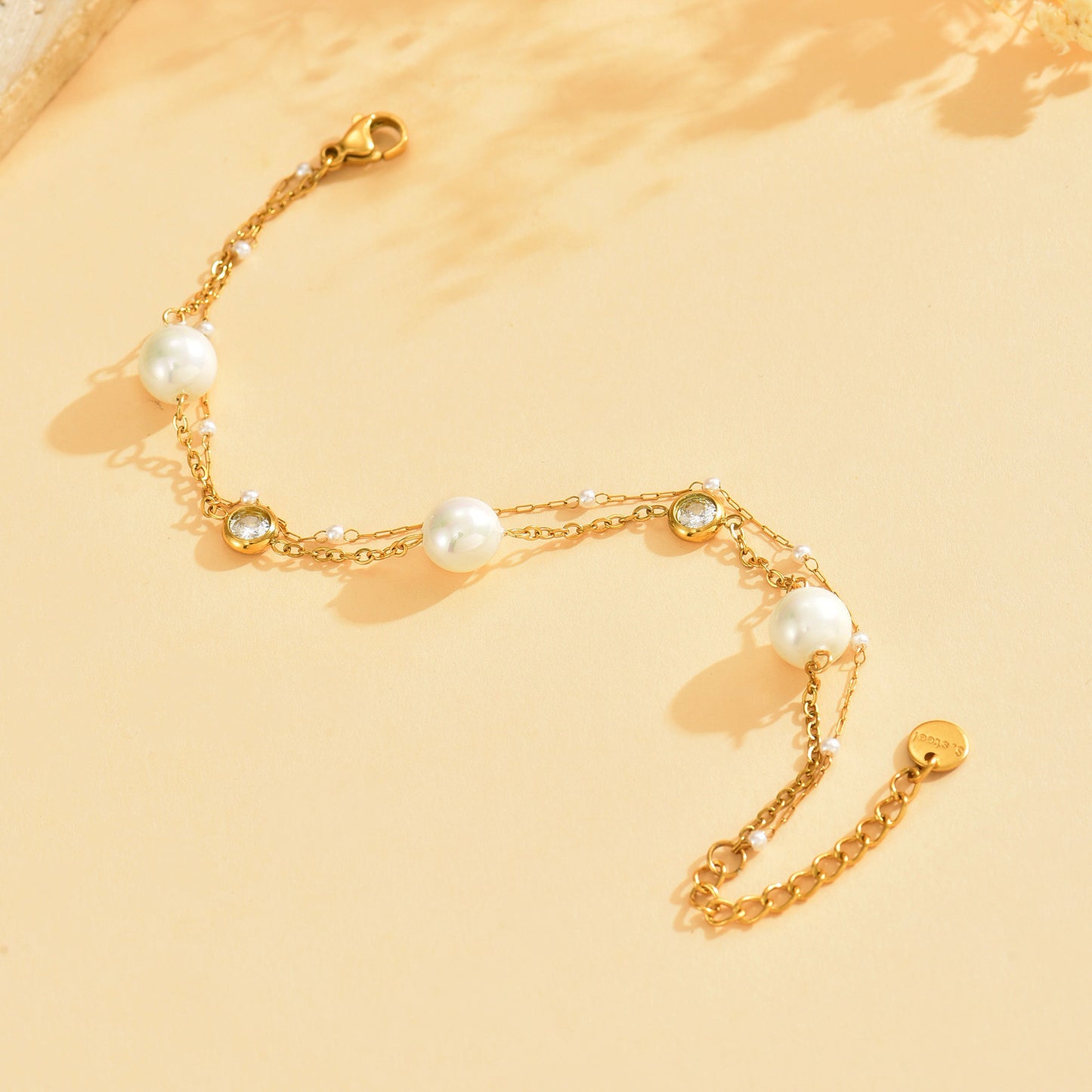 Zirconia Pearl Bracelet