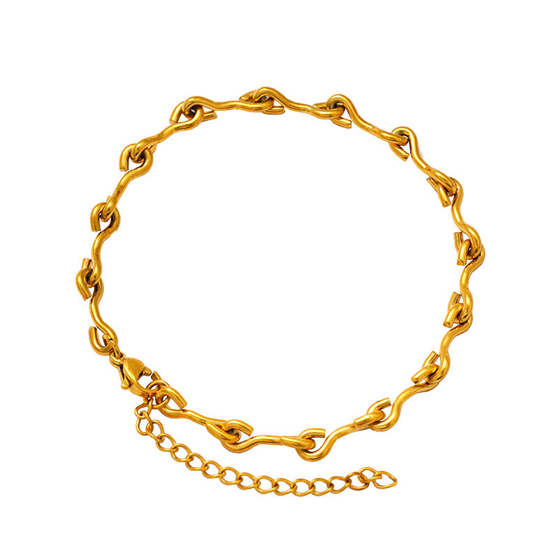 Hook stainless steel bracelet
