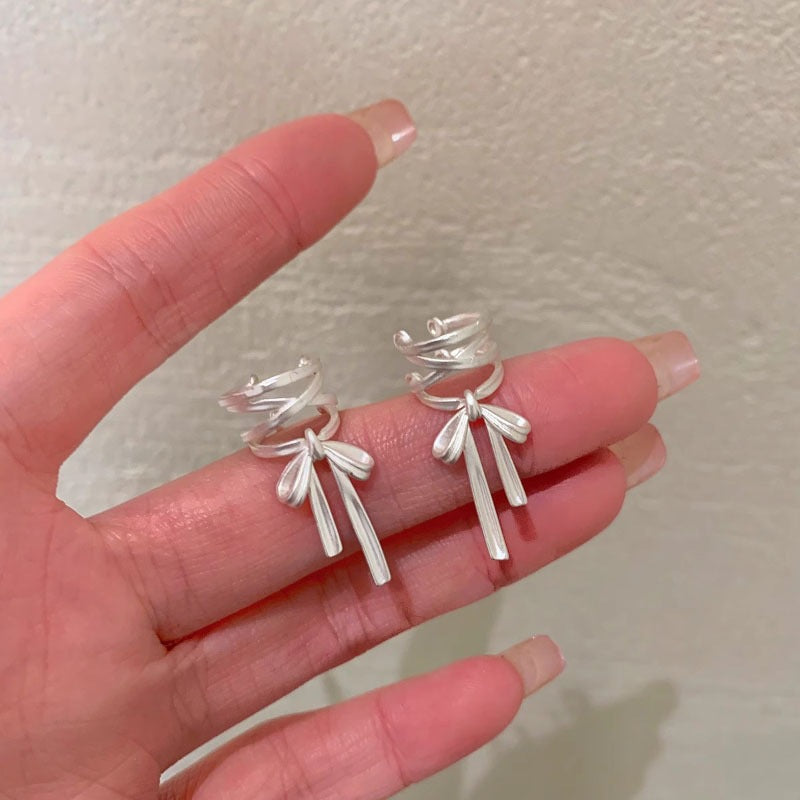 Ballet bow earrings