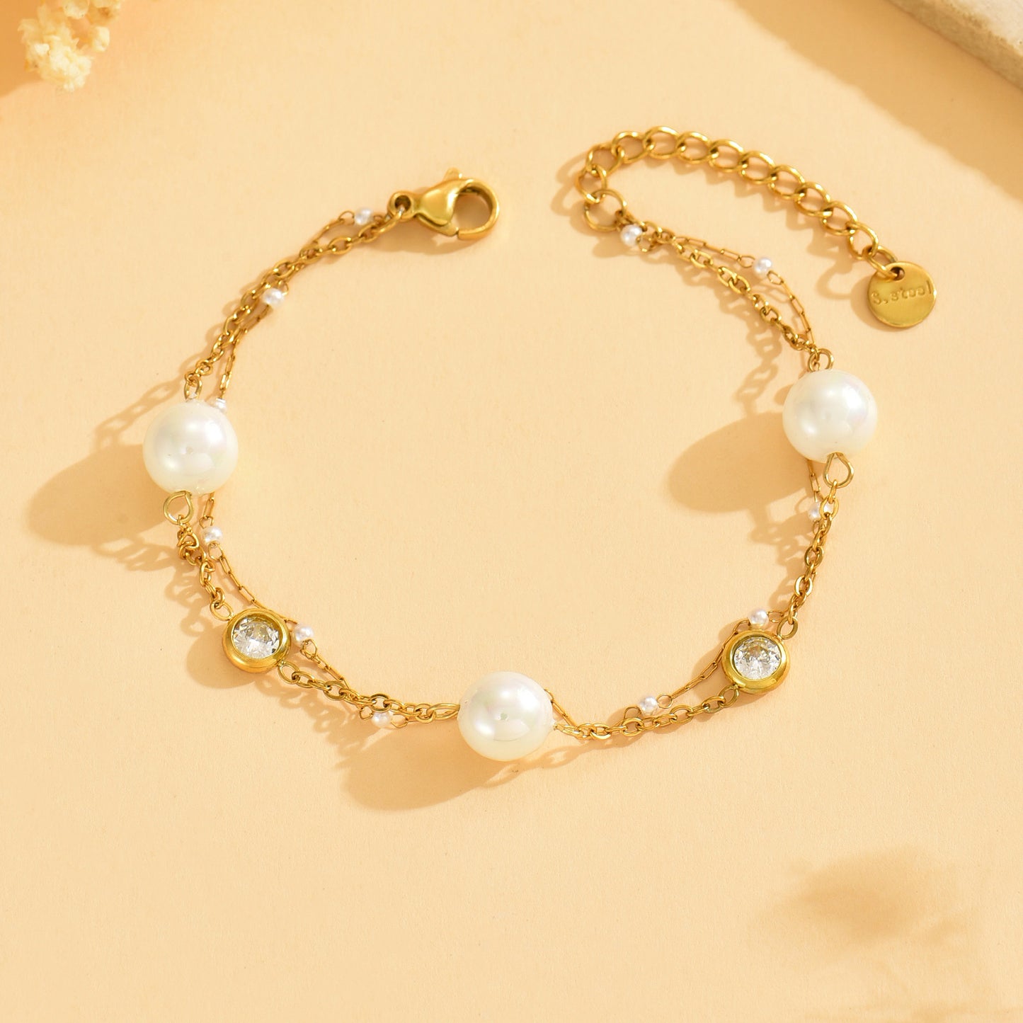 Zirconia Pearl Bracelet