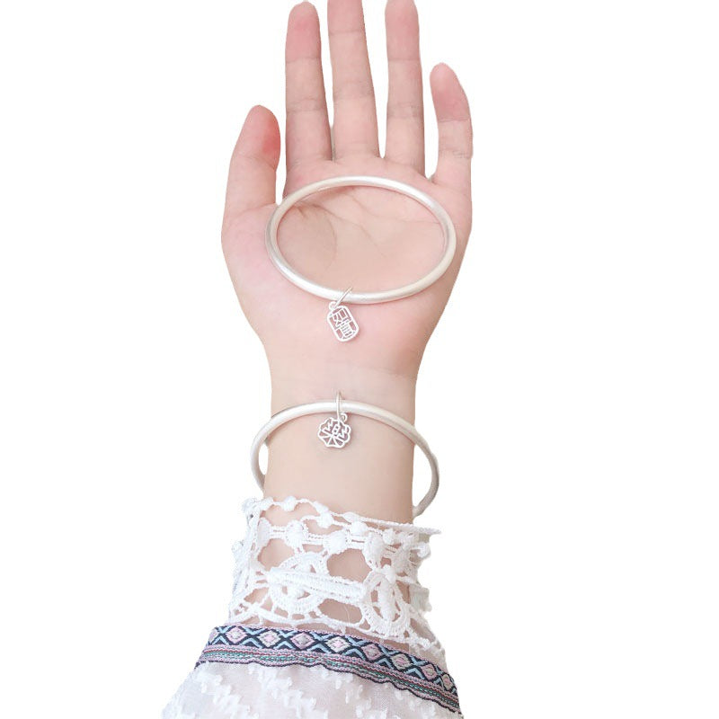 999 pure silver plated ancient silver bracelet