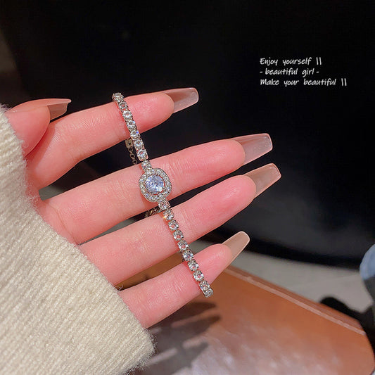 Full diamond zircon bracelet