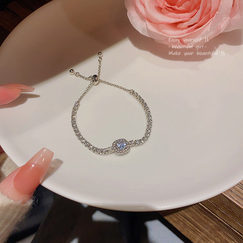Full diamond zircon bracelet