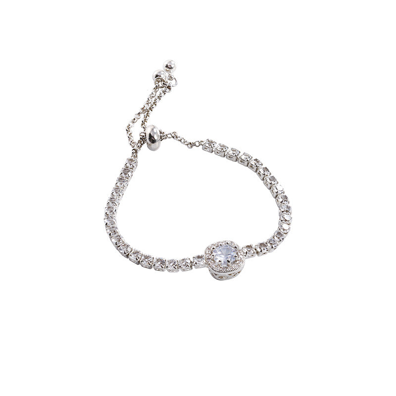 Full diamond zircon bracelet